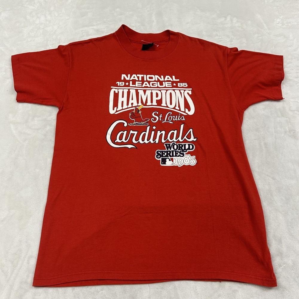 Touch of Gold T-Shirt Mens XL Red 1985 St. Louis Cardinals NL Champions Vintage